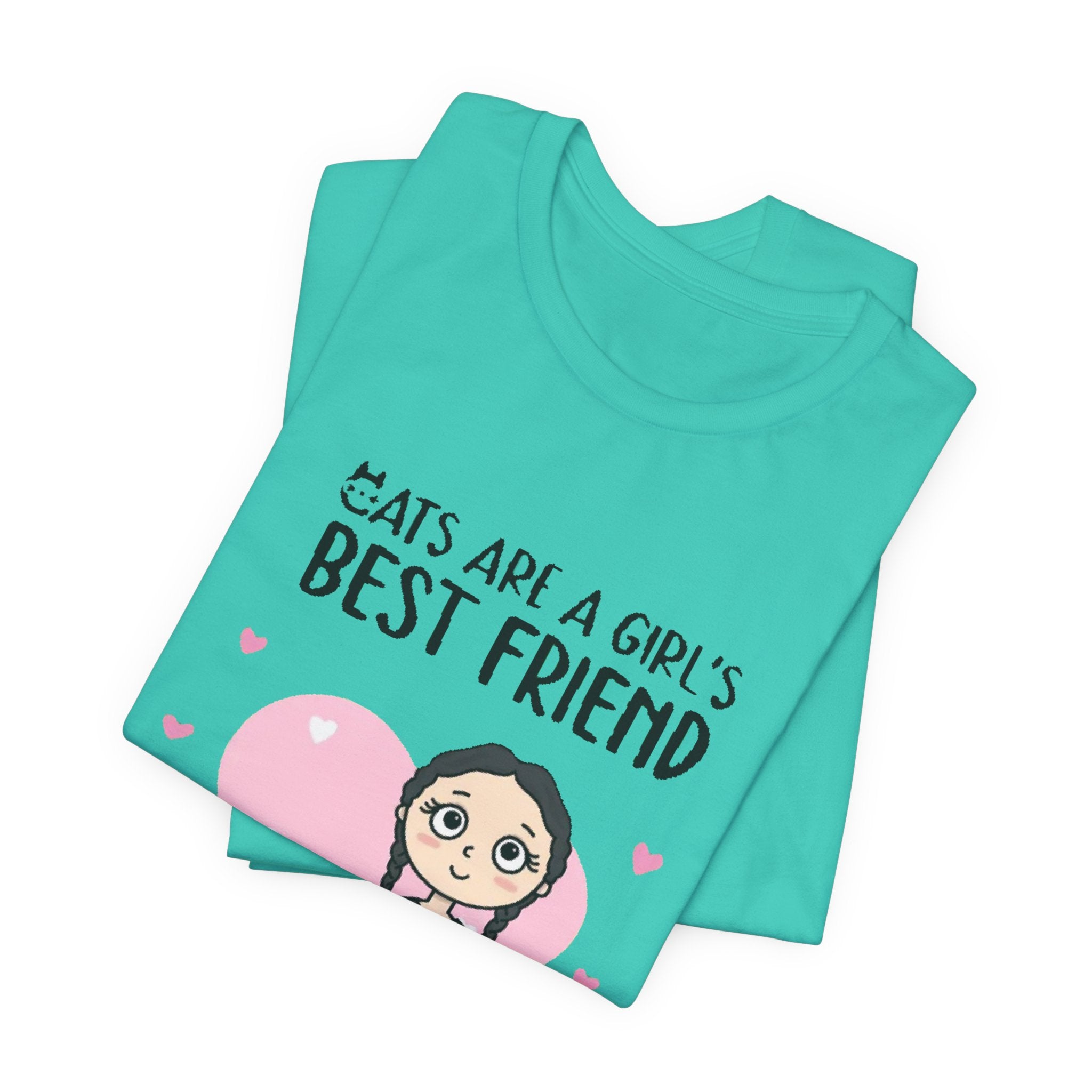 Cat are a Girl Best Friend | Unisex Tri-Blend Crew Tee